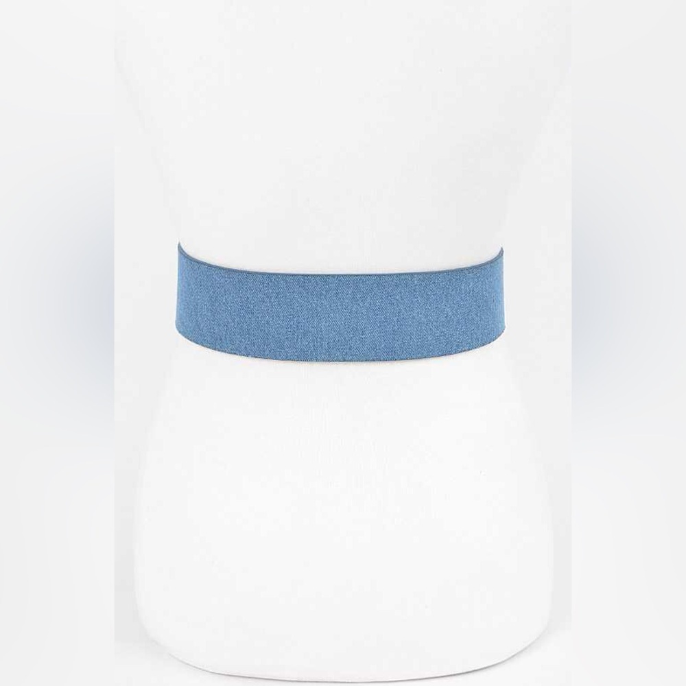Plus Size Denim Logo Statement Belt - Picture 4 of 5